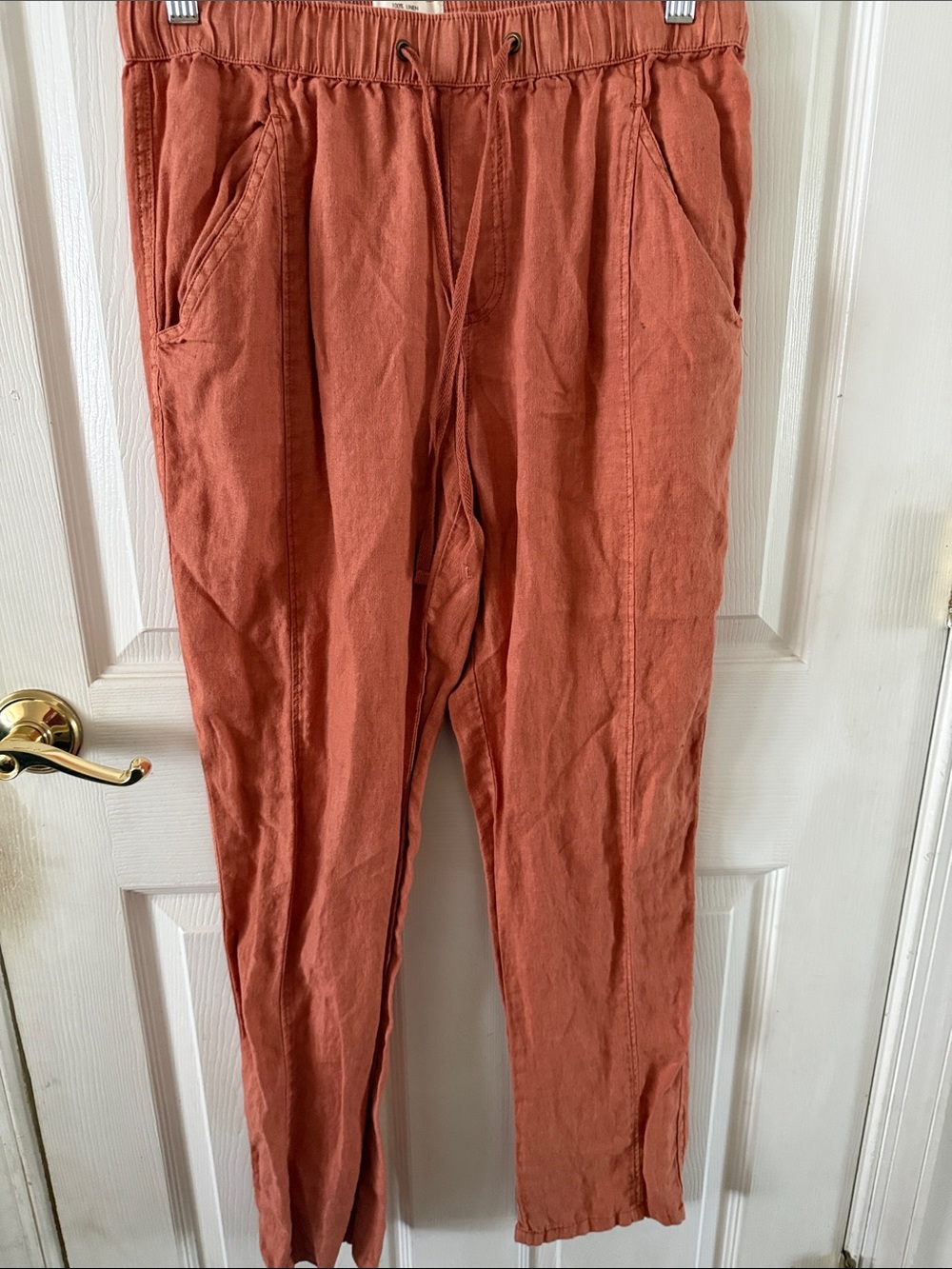 Women’s Rust Drawstring Casual Pants